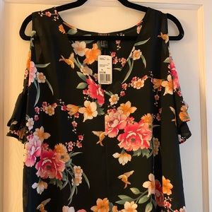 Forever 21 - Cold Shoulder Floral Top